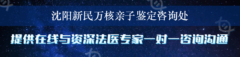 沈阳新民万核亲子鉴定咨询处